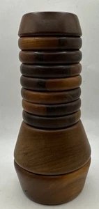 David L Collier Handmade Wood Ring Liquid Oil Kaleidoscope Signed 1998 Signed - Picture 1 of 7