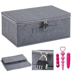 Briwooody Discreet Lockable Adult Toy Bag Storage Organizer Toy Bag Storage B... - Picture 1 of 6