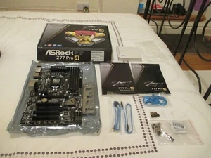 ASRock Z77 Pro4 Intel Motherboard LGA 1155 DDR3 ATX SATA3 6.0 Gb/s +i3-2120 CPU - Picture 1 of 24