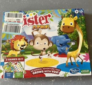 Hasbro Gaming Twister Junior Game, Animal Adventure 2-Sided Mat, 2 Games in 1 - Picture 1 of 2