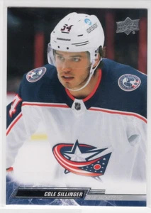 Cole Sillinger 22-23 Upper Deck Series 1 Base Common #55 Columbus Blue Jackets - Picture 1 of 1