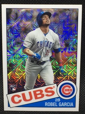 2020 Topps Chrome Robel Garcia RC Silver Packs Chicago Cubs Rookie 1985 #85C-47 - Image 1 of 2