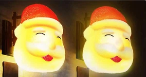 1 Pair Christmas Porch Light Cover Santa Indoor/Outdoor Light Christmas Decor - Picture 1 of 6