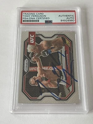 Tony Ferguson El Cucuy Signed Panini Prizm  IP Card Slabbed PSA DNA PSA/DNA a - Image 1 of 3