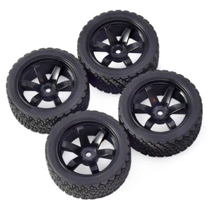 4 STÜCKE 12mm Hex 67mm Gummi Reifen Rad für 1/10 WLtoys 1/14 144001 RC Auto - Bild 1 von 9