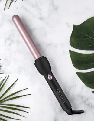 FOXYBAE 25mm Black Curling Wand with Rose Gold Colored Barrel NIB - Image 1 of 3