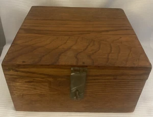 RARE Post Office Wooden Lock Box. 8.5 x 8 x 4.75 inches - Picture 1 of 10