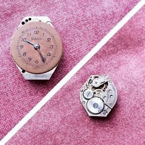 Movimiento Reloj Silvana 7 Joyas Piezas Suizas Reparación Chatarra Artesanía Reutilización WP1 - Imagen 1 de 6