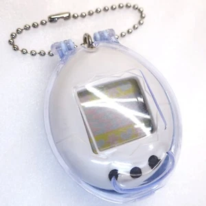 Tamagotchi Original V1 White w/ Official Blue Case 1996 1997 Virtual Pet - Picture 1 of 8