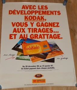 PLV Werbeplakat Kodak 1997: Operation Spiel KODAKADO ein Gewinnticket - Bild 1 von 4
