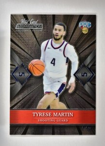 2021-22 Wild Card Alumination Base Blue 5 Stripe #ABC-75 Tyrese Martin /50