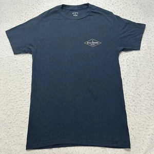 Billabong Premium Tee Men's Small Short Sleeve Navy Blue Graphic T Shirt Cotton - Picture 1 of 13