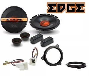 EDGE 6.5" 280W Piezas Delanteros para Coche Speakers&fitting Kit Dacia Logan - Imagen 1 de 1