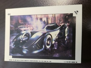 1989 Topps Batman Movie Batmobile STICKER card #44...