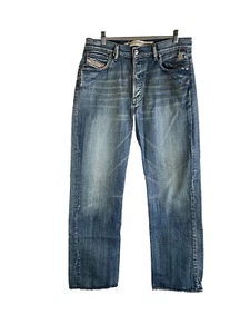 Vintage Y2K Diesel KRATT Distressed Faded Button Fly Denim Jeans Mens 33x31 - Picture 1 of 12