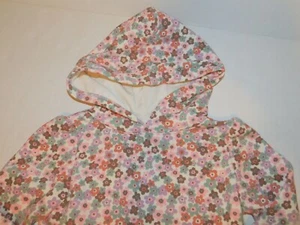 Infant Toddler  12 18 Months 3T Girls Pullover Hoodie Jacket Flowers - Picture 1 of 6