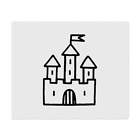2 x 'Schloss mit Flagge' Mikrofaser Linse/Brille Reinigungstücher (LC00004737)