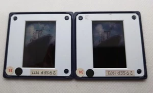2 X Slides originali 35mm Barca Nave Benlawers 29 Settembre 1973 Agfacolor Agfa - Foto 1 di 3