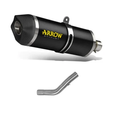 Silencieux Raccord Racing Arrow Race Tech Noir Pour Kawasaki 750 Z750S 2005-2006 - Photo 1/4