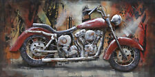 Rustikal 3D Motorrad Eisen Wandkunst für Heim Dekor, Handgemacht Kunstwerk Deal