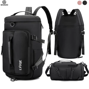 Gym Bag Waterproof Travel School Backpack Weekend Overnight Duffle Bag Unisex - Picture 1 of 1