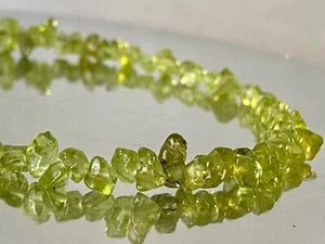 Adjustable"The Gem of The Sun"/Glistening "~Vibrant Green Peridot Bracelet O1405 - Picture 1 of 8