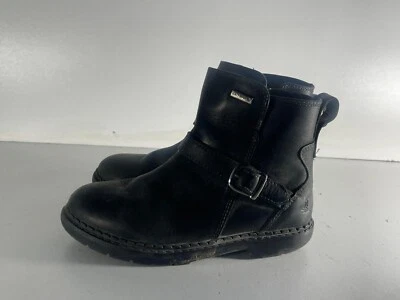 Hush Puppies Kids Girls Shoes Size I (33) Black Leather Zip Up Ankle Boots  -E18 - Image 1 of 4