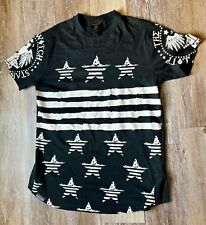 Switch Remarkable Black Men's Short Sleeve Graphic T-shirt Cotton L USA Theme