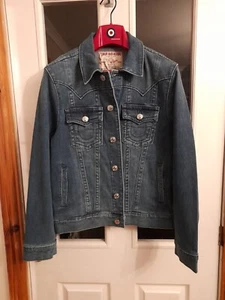 True Religion Denim JIMMY Trucker Jacket Mens size S 36"-38" chest BNWT RRP £179 - Picture 1 of 5