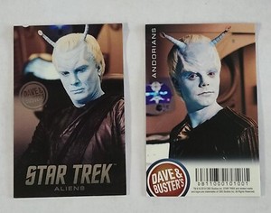 Dave and Buster's Star Trek Pusher Game Aliens Series Andorians Card