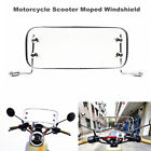 Universal Motorcycle Moped Bike Windshield Windscreen w/ Mount Bracket Deflector