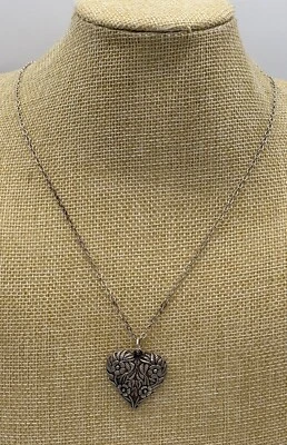 "Cadena colgante floral de plata esterlina firmada por Jezlaine Jez de 24"" L" Foto 1 de 3