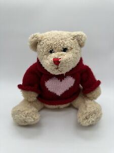 Animal Adventure Bear - Red Knitted Sweater with White Heart