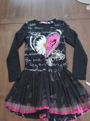 Desigual Long Sleeve Girls Dress Size 7/8 - Image 1 of 4