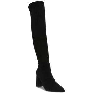Wild Pair Women Eileene Over the Knee Sock Boots | Black Microsuede | 10.5M - Picture 1 of 5