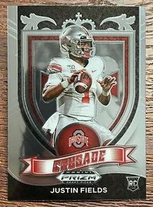 2021 PANINI PRIZM DRAFT JUSTIN FIELDS ROOKIE CRUSADES OHIO STATE BUCKEYES BEARS - Picture 1 of 2