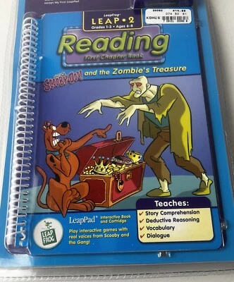 Leapfrog Leap 2 Scooby Doo And The Zombies Treasure Reading Book Cartridge NEW - Image 1 of 3