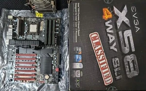EVGA X58 Classified 4 Way SLI W. Intel I7-990X CPU - Picture 1 of 18
