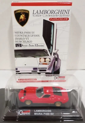 G.Space 1/72  Scale Red Lamborghini Miura P400 SV Diecast Model Car - Image 1 of 4