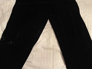 NWT Anne Klein II Vintage 90's Ladies Black Velvet Pants Size: 10 - Picture 1 of 3