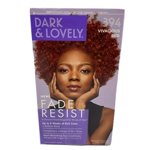 Dark And Lovely 394 Vivacious Red Haarfarbe mit einzelner Anwendung Neu im Karton - Bild 1 von 6