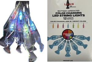 Lava Lamp Automatic Color Changing LED String Lights Battery Operated Colorful - Picture 1 of 5