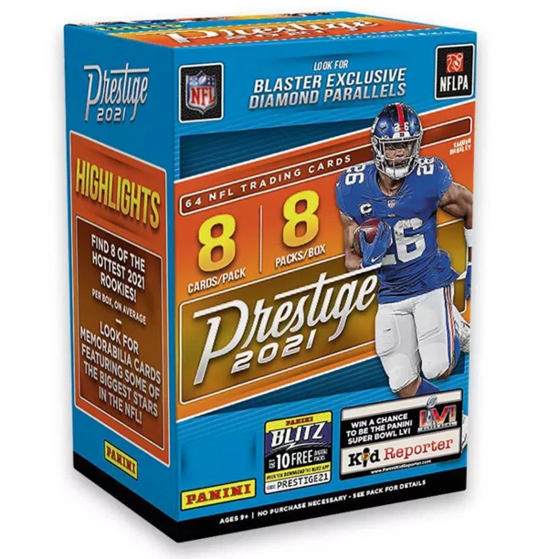 Panini Prestige 2021 NFL Blaster Box (64 Cards, Diamond Parallels)