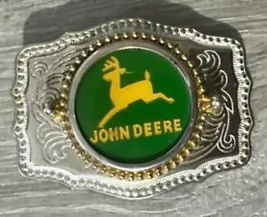 Awesome John Deere Belt Buckle EUC-Green Logo-Made in USA -(MM) - Picture 1 of 4