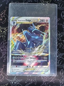 Origin Forme Dialga VSTAR SWSH256 Jumbo Cards Holo With Toploader  - Picture 1 of 4