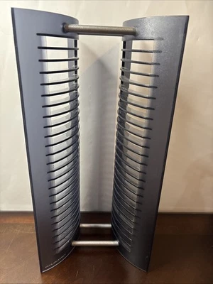 Vintage 90's Atlantic CD Tower 25 Slot Holder Organizer Translucent Grey Y2K ￼ - Image 1 of 4