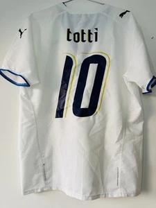 ITALY 2006 AWAY SHIRT FRANCESCO TOTTI #10 PUMA [L]  FOOTBALL CALCIO AUTHENTIC - Picture 1 of 12