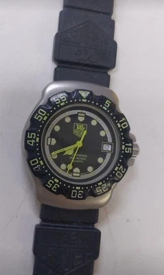 TAG Heuer F1 Diver Watch Men’s 40mm Quartz Used Rubber Bezel Vintage - Image 1 of 4