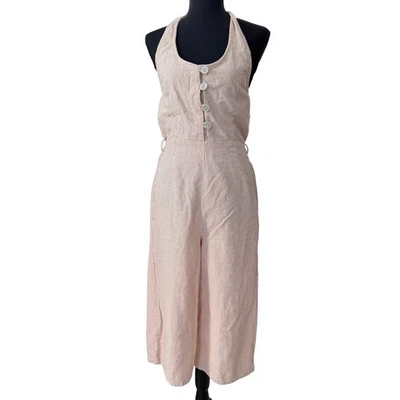 Mono Halter Derek Corazón Rayas Para Mujer L Tostado Costero Boho Festival Normcore Foto 1 de 4