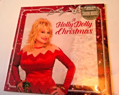 DOLLY PARTON A Holly Dolly Christmas  LP  new mint sealed vinyl silver 2020 - Image 1 of 2